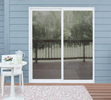 Pella 72-in x 96-in Vinyl Sliding, Left-hand sliding – installed room view