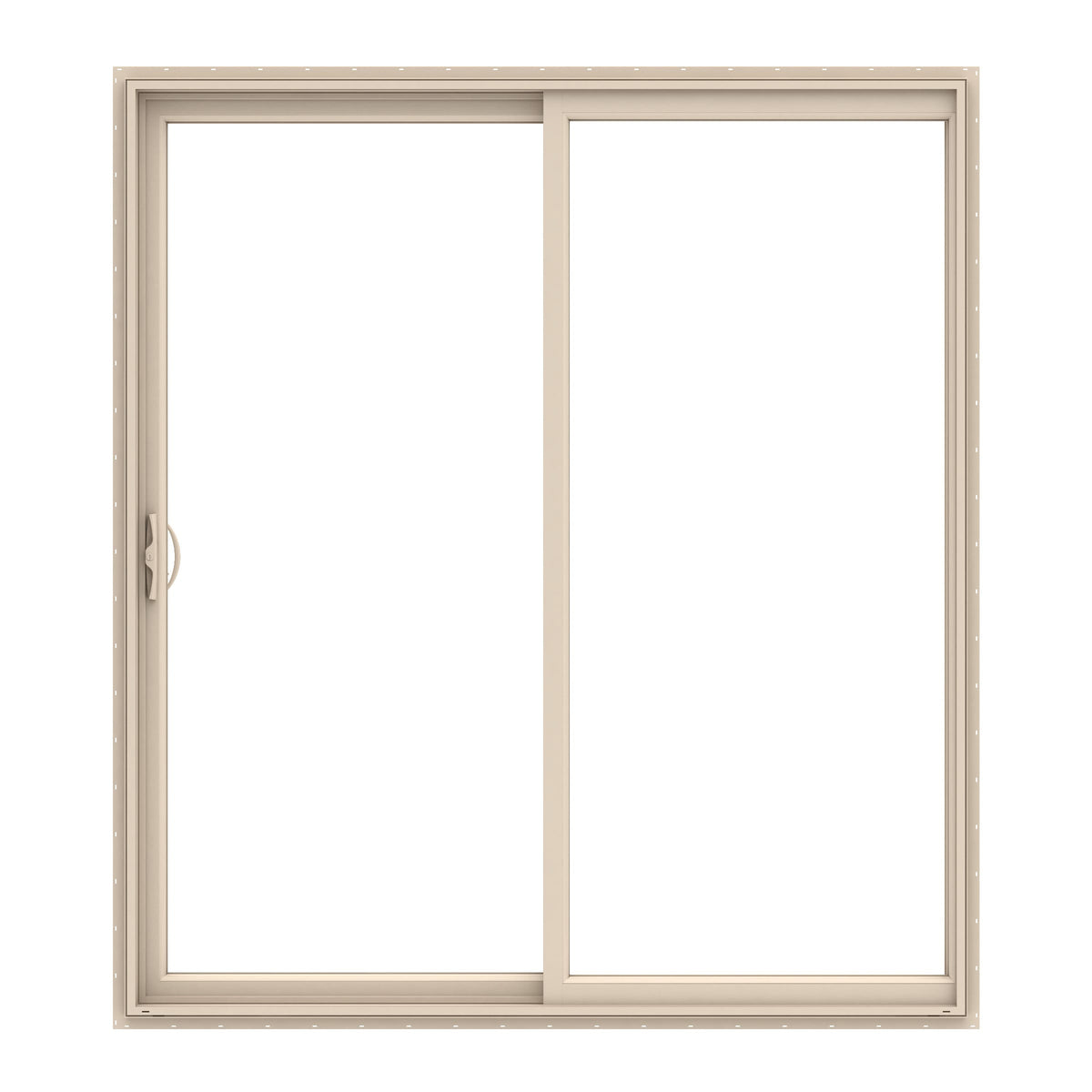 Pella 72-in x 96-in Vinyl Sliding, Left-hand sliding – primary product view