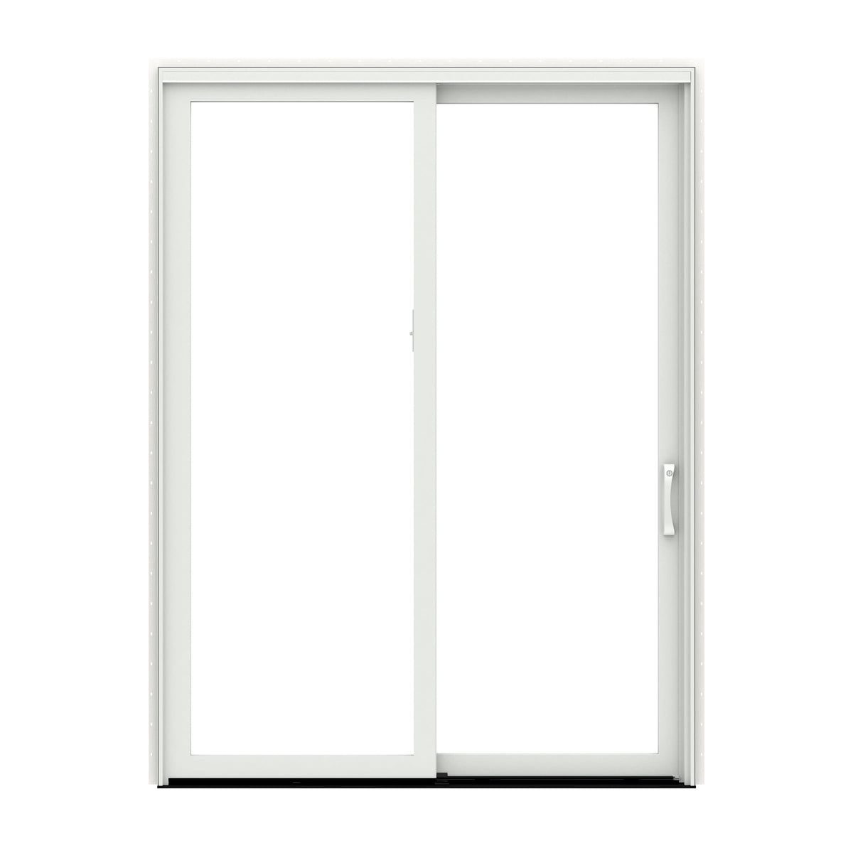 Pella 72-in x 80-in Fiberglass Sliding, Left-hand sliding – primary product view