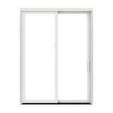 Pella 72-in x 80-in Fiberglass Sliding, Left-hand sliding – primary product view