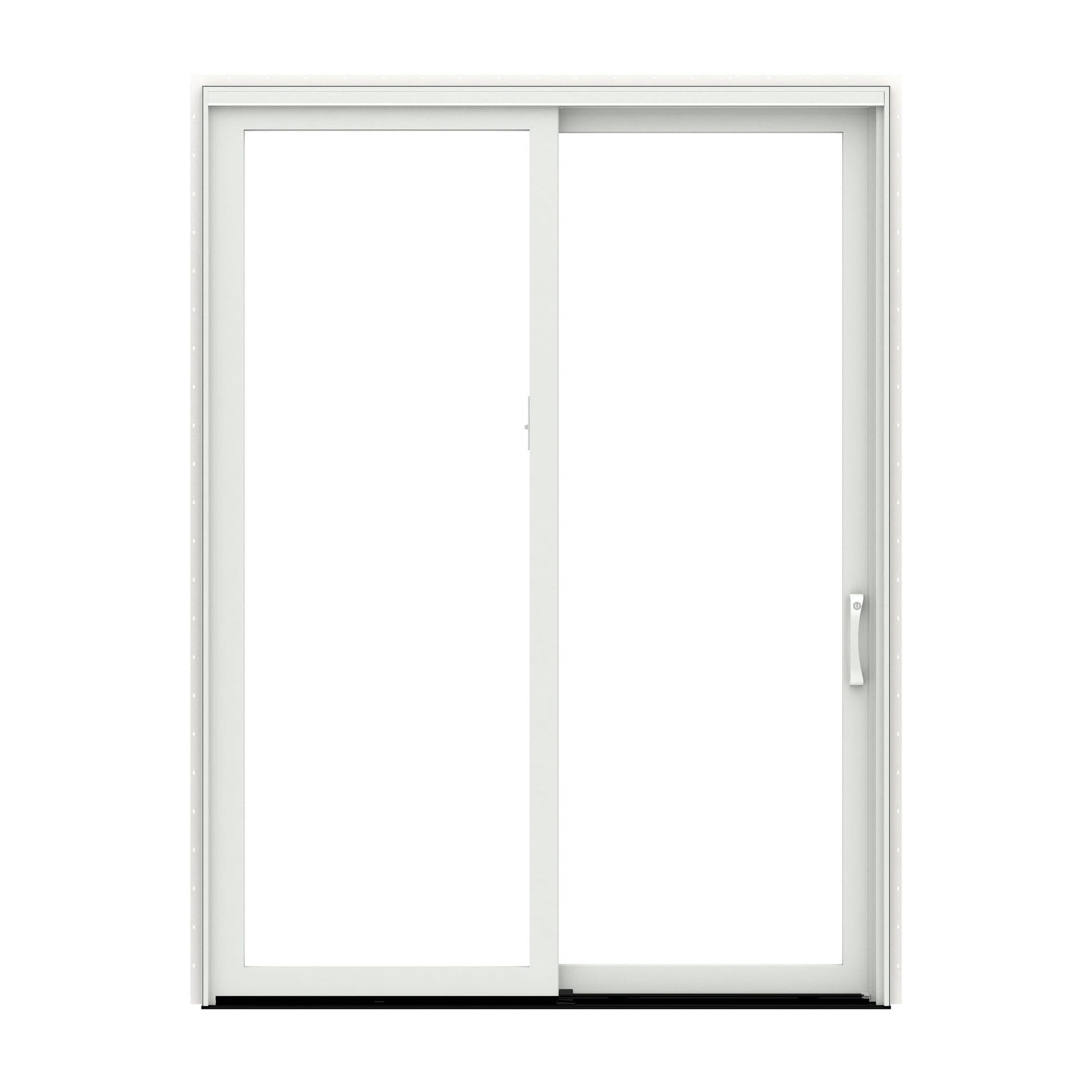Pella 72-in x 80-in Fiberglass Sliding, Left-hand sliding – primary product view