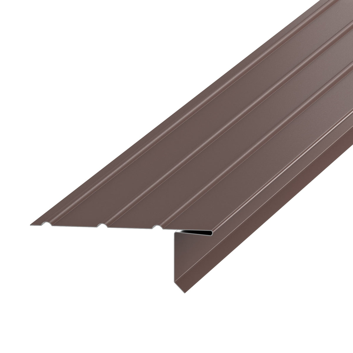 Amerimax F5 Standard Drip Edge, 2.88-in x 10-ft, Brown Aluminum