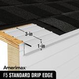 Amerimax F5 Standard Drip Edge, 2.88-in x 10-ft, Brown Aluminum