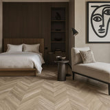 Chevron Boardwalk Pine 22 MIL x 12 in. W x 28 in. L Click Lock Waterproof Luxury Vinyl Flooring (18.9 sq. ft./case)