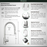 Presenza Brushed Steel Drop-In Utility Tub with Faucet