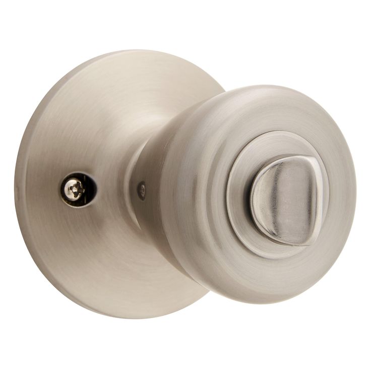 Brink's Privacy Bed/Bath Tulip Style Doorknob, Satin Nickel Finish