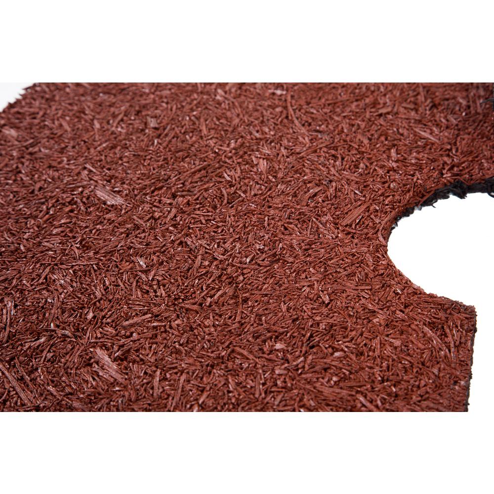 Trademark Innovations 24 in. Reversible Mulch Ring Tree Protector Mat - Super Arbor