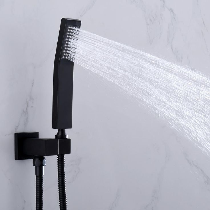 1-spray 10 in. High PressureDual Shower Head and Handheld Shower Head in Matte Black