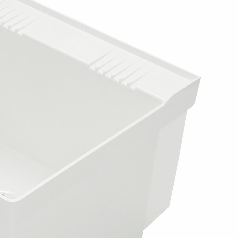 Serv-A-Sink 23 in. x 21-1/2 Molded Stone Wall Mount Laundry Sink - Super Arbor