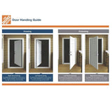 32 in. x 80 in. 12 Lite Primed Steel Prehung Right-Hand Inswing Back Door - Super Arbor