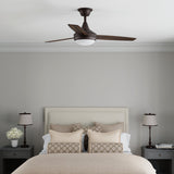 Harbor Breeze Beach Creek 52-in Bronze Indoor Ceiling Fan with Integrated LED Light Kit and Remote (3-Blade)