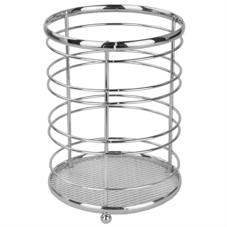 5 in. x 5 in. x 6.5 in. Cutlery Holder in Black