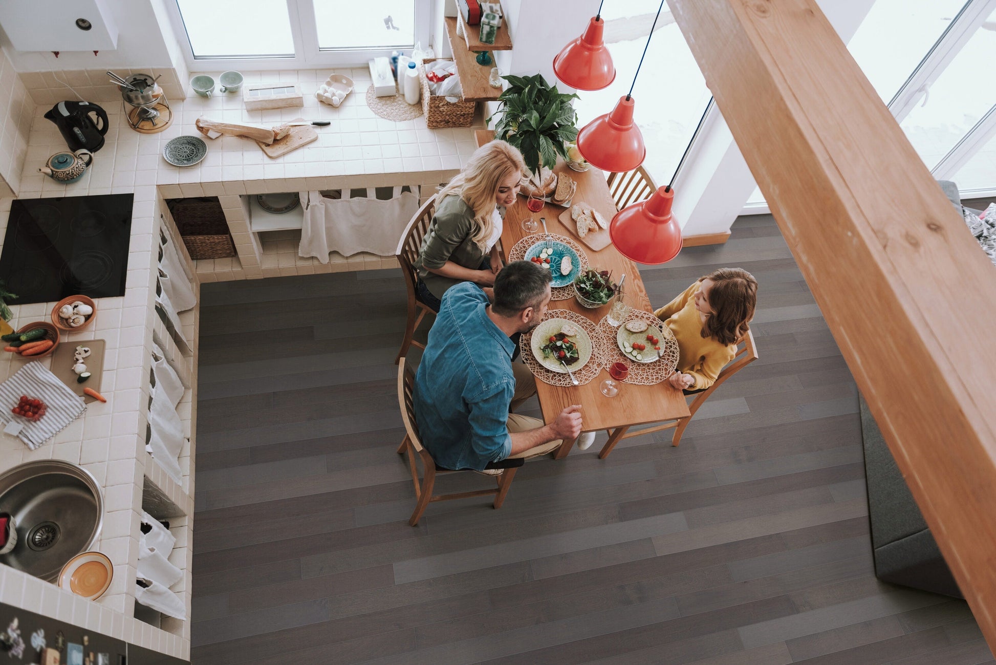 Shaw Maple Affogato hardwood flooring — view 9