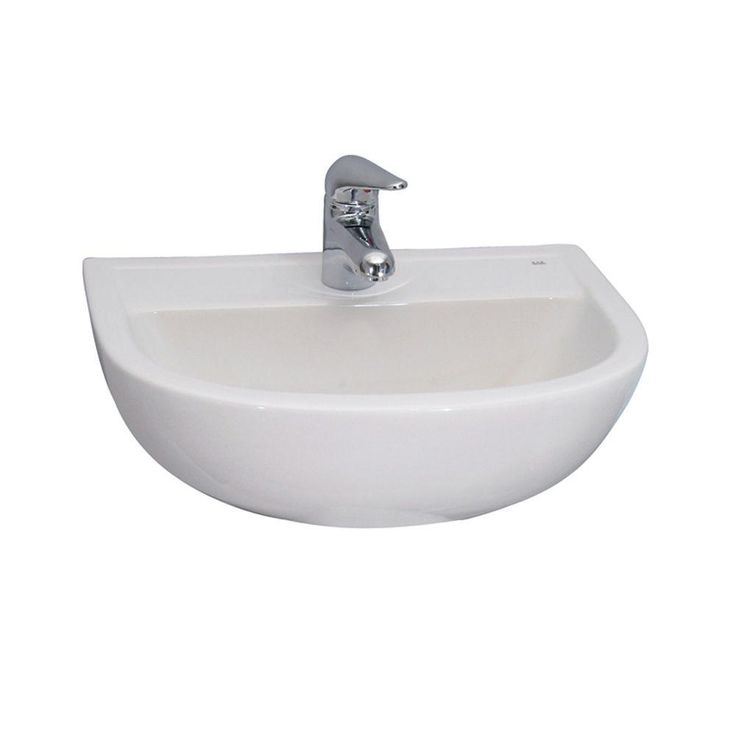 Barclay Products Compact 450 Wall-Hung Bathroom Sink in White