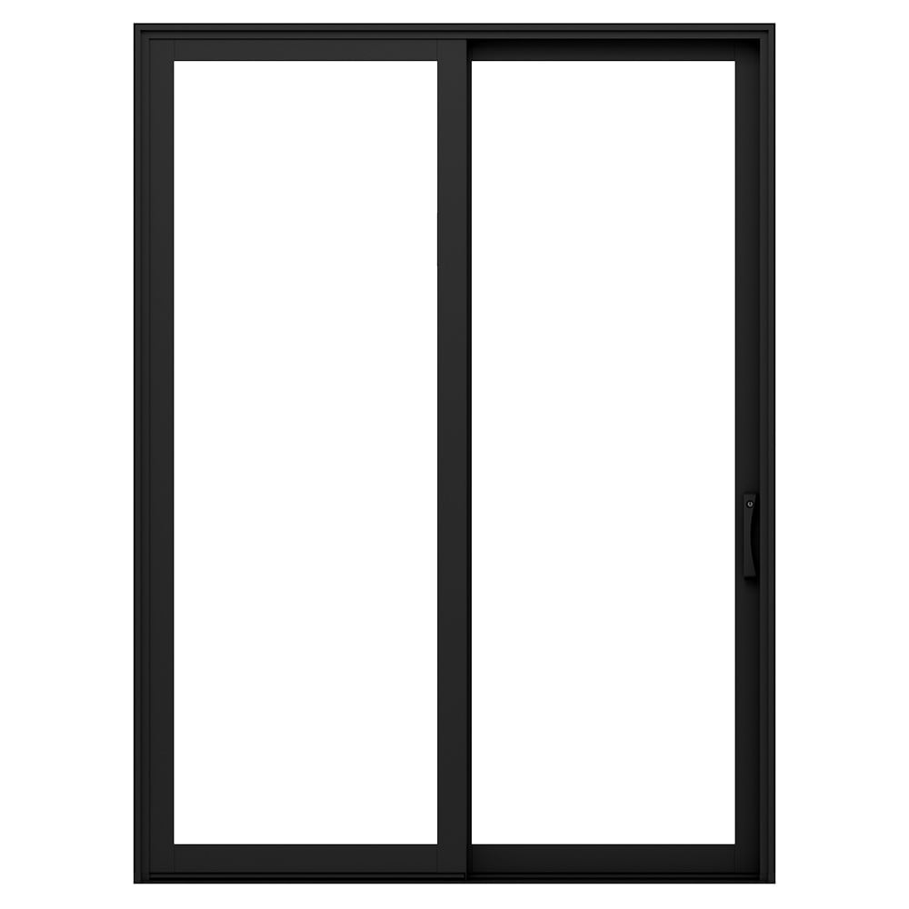 Pella 72-in x 80-in Clad-wood Sliding, Right-hand sliding – primary product view