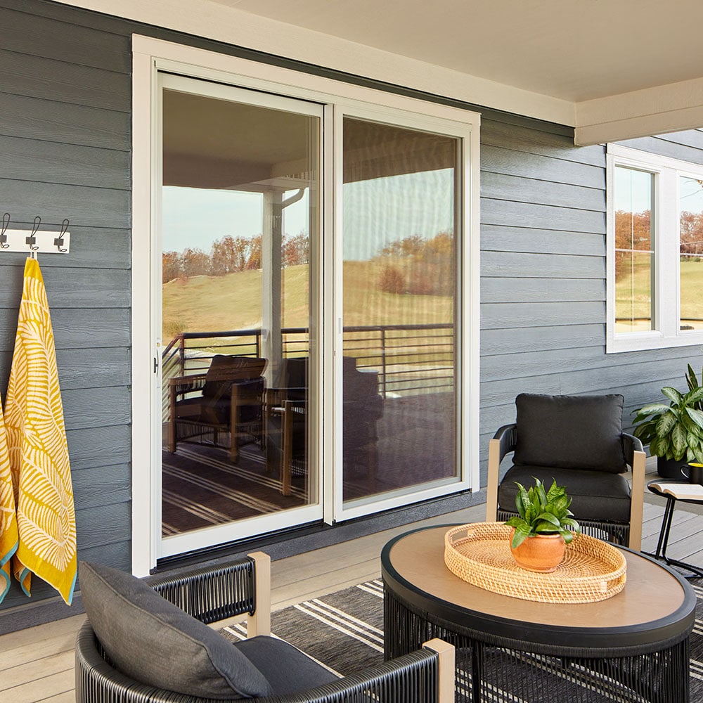 Pella 72-in x 80-in Clad-wood Sliding, Left-hand sliding – additional view 2