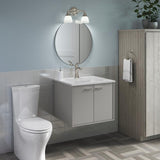 Ceramic/Impressions 25 in. Single Faucet Hole Vitreous China Vanity Top with Basin in White Impressions - Super Arbor
