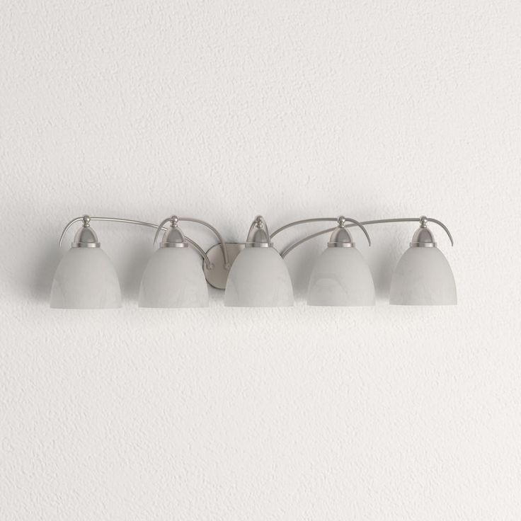 5-Light Brushed Nickel Bath and Vanity Light