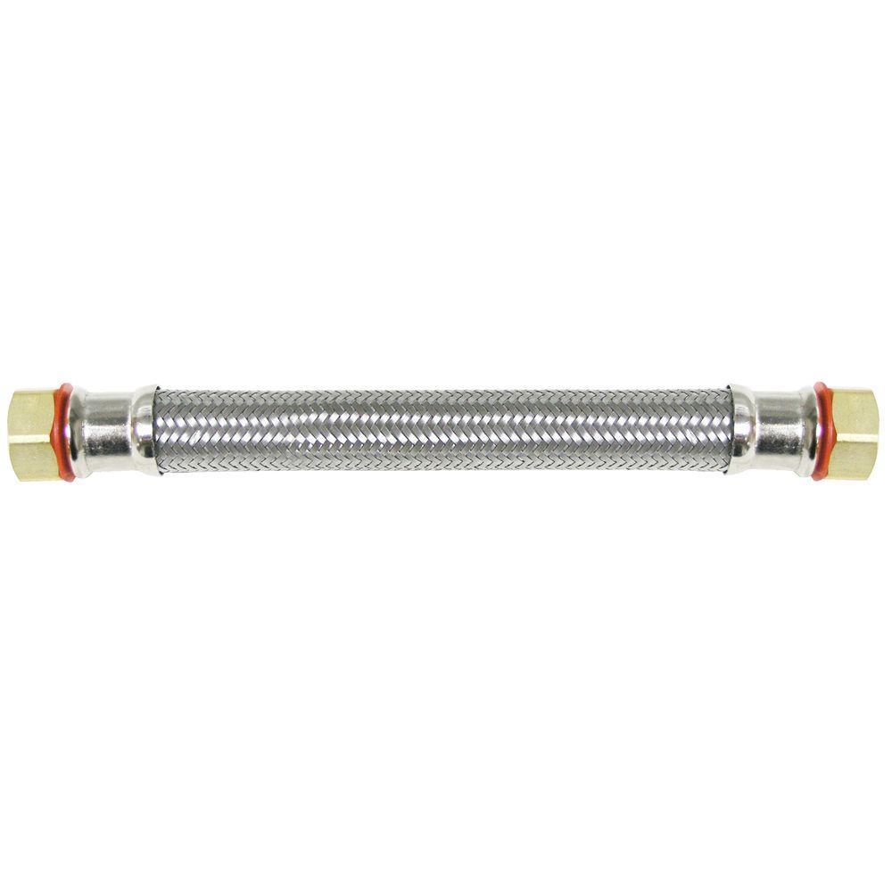 3/4 in. FIP x 3/4 in. FIP x 24 in. Stainless Steel Water Heater Supply Line - Super Arbor