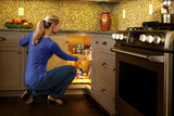 Rev-A-Shelf 32 in Almond Polymer Kidney Lazy Susan Set