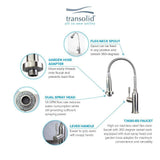 All-in-One 23.6 in. x 19.7 in. x 34.6 in. Particle Board Utility Sink and Cabinet with Faucet and Accessory Kit - Super Arbor