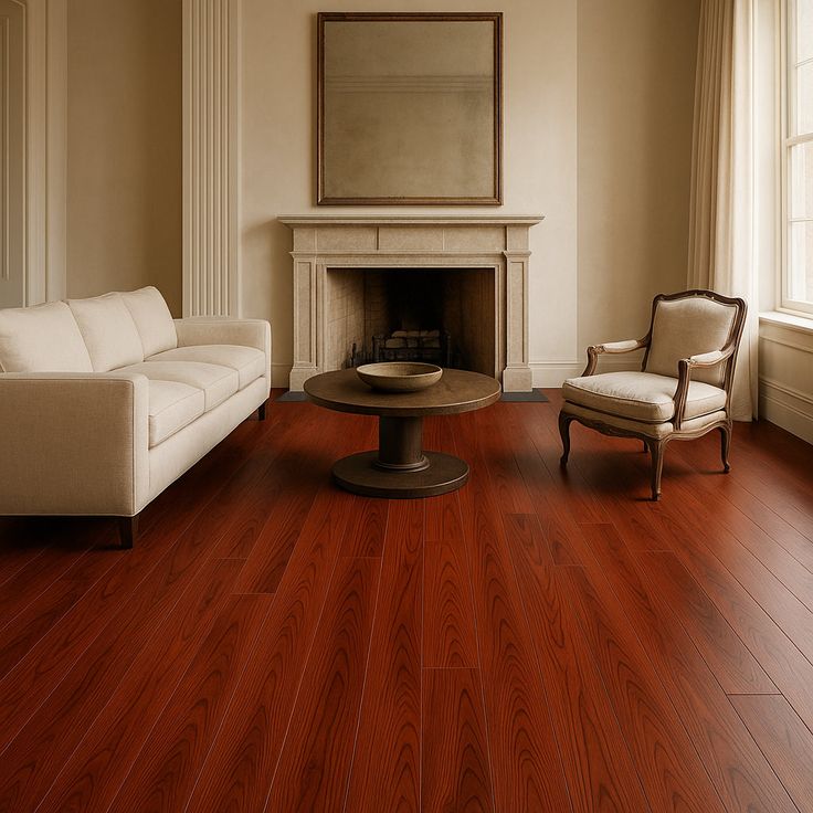 Edgewood Cherry 22 MIL x 8.7 in. W x 48 in. L Waterproof Click Lock Luxury Vinyl Plank Flooring (20.1 sq. ft./Case)