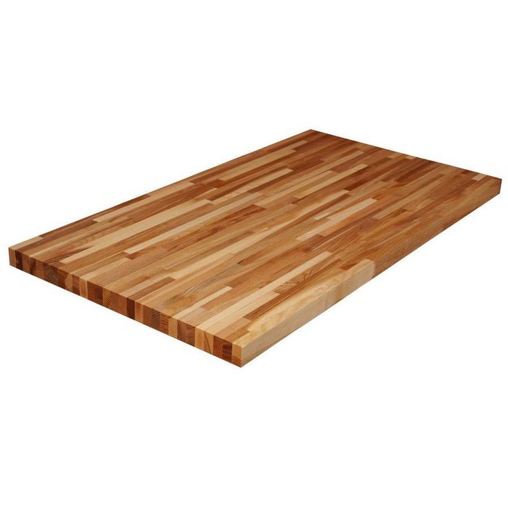 Sparrow Peak Ash 10-ft Unfinished Natural Straight Butcher Block Ash Kitchen Countertop