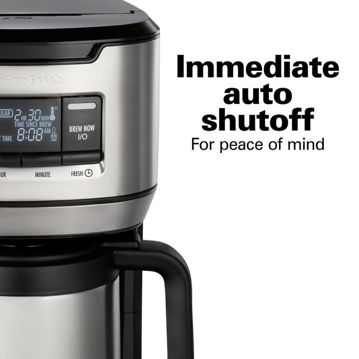 12-Cup Black Programmable Front-Fill Coffee Maker with Thermal Carafe