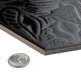 Gaudi Lux Hex Black 8-5/8 in. x 9-7/8 in. Porcelain Floor and Wall Tile (11.56 sq. ft./Case)