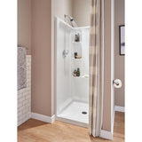 Classic 400 32 in. x 60 in. x 74 in. 3-Piece Direct-to-Stud Alcove Surround in White - Super Arbor