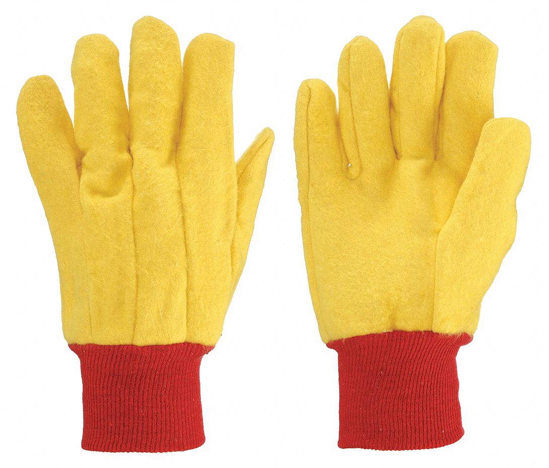 CONDOR Canvas Task & Chore Gloves - Large, Uncoated Cotton/Polyester