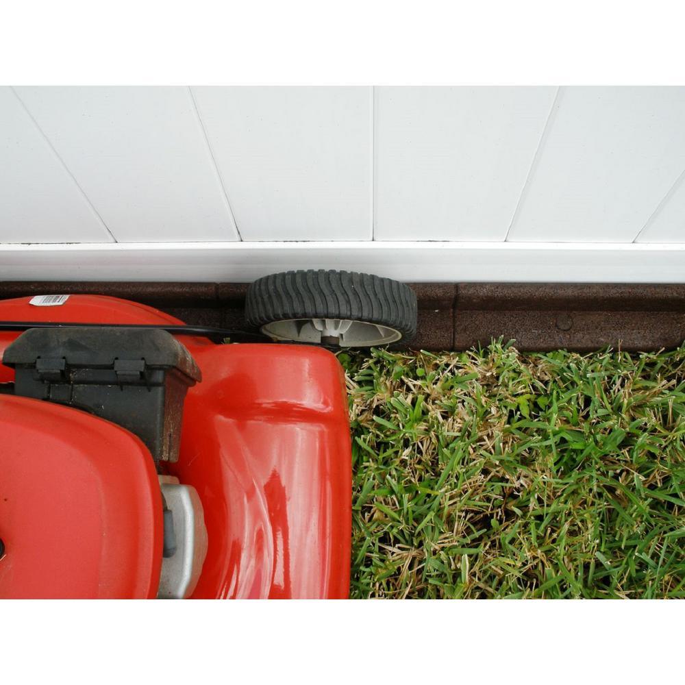 EcoBorder 4 ft. Brown Rubber Landscape Edging (Single) - Super Arbor