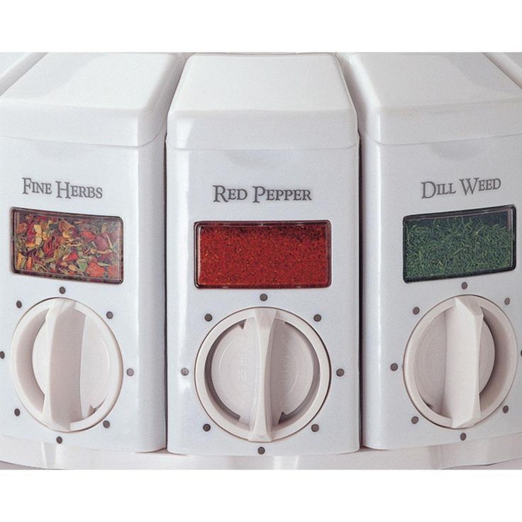 Select A Spice Plastic White Carousel