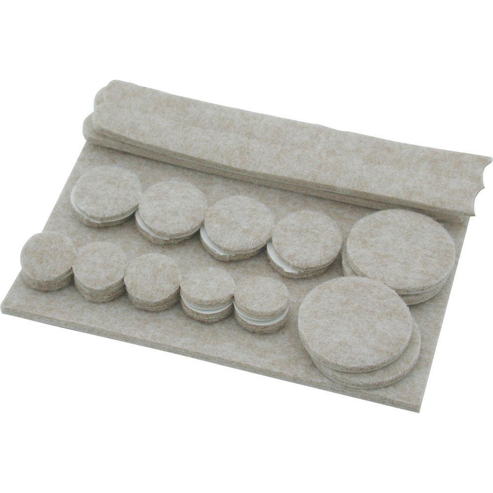 Assorted Heavy-Duty Self-Adhesive Felt Pads (27-Pack) - Super Arbor
