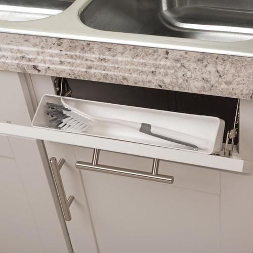 Simply Put 11-in W x 2-in H Pull Down Plastic Tip-out Tray