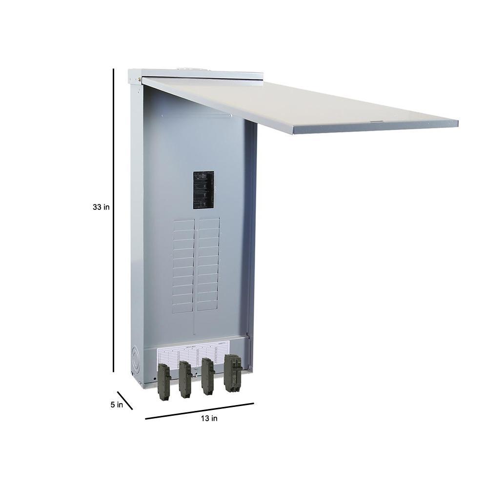 200 Amp 20-Space 40-Circuit Main Breaker Outdoor Load Center Contractor Kit - Super Arbor