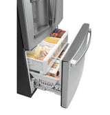 GE 22.1 cu. ft. Counter-Depth French Door Refrigerator, Fingerprint Resistant Stainless Steel, ENERGY STAR (GYE22GYNFS)