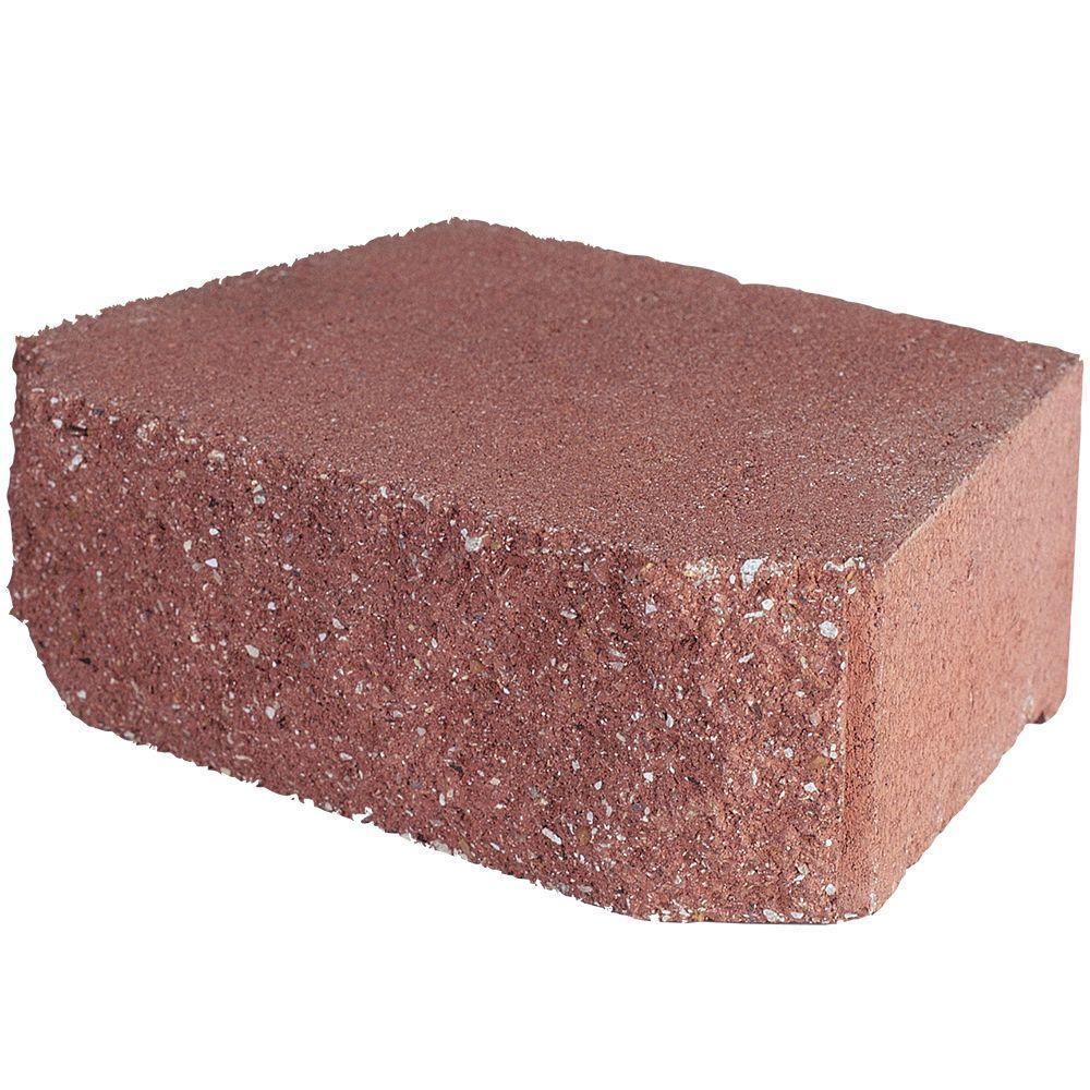 4 in. x 11.75 in. x 6.75 in. Pewter Concrete Retaining Wall Block - Super Arbor