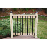 32-1/4 in. x 3/4 in. Black Pearl Matte Steel Contemporary Baluster (10-Pack) - Super Arbor