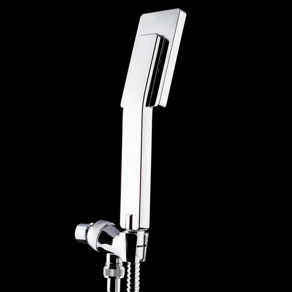 2-Spray 5 in. Single Wall Mount Body Spray Handheld Shower Head in Chrome - Super Arbor