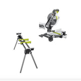 10 in. Compound Miter Saw with LED with Stand - Super Arbor