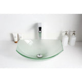 Pendant Series Deco-Glass Vessel Sink in Lustrous Frosted - Super Arbor