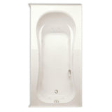 Vecelli 72 in. Acrylic Right Drain Rectangular Alcove Whirlpool Bathtub with Heater in White - Super Arbor