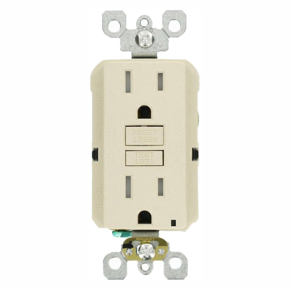 15 Amp Self-Test SmartlockPro Slim Duplex Tamper Resistant GFCI Outlet, White (3-Pack) - Super Arbor