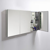 59 in. W x 36 in. H x 5 in. D Frameless Recessed or Surface-Mounted Bathroom Medicine Cabinet