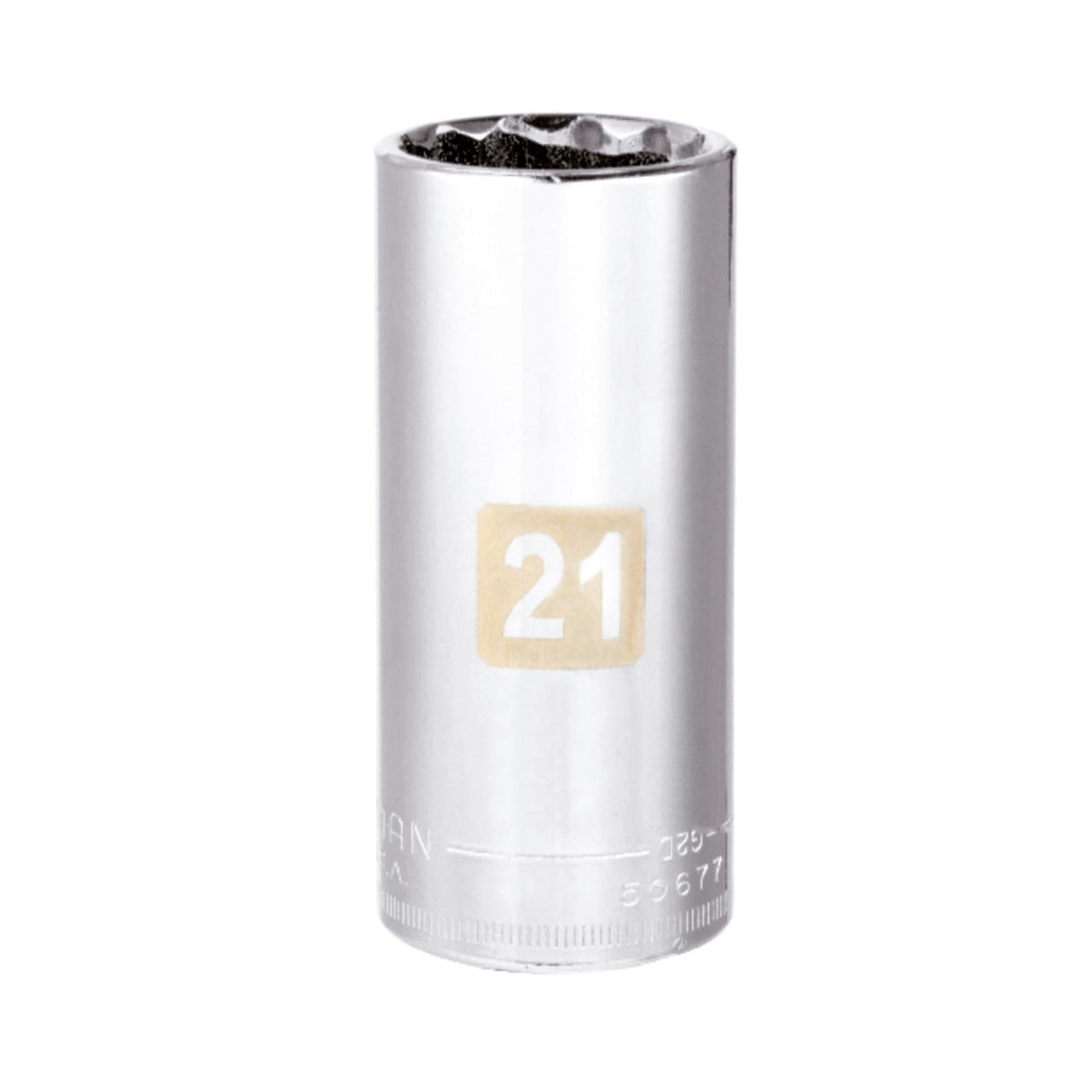 Craftsman 21 mm Metric Deep Socket, 3/8 in. Drive, 12 Point