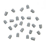 1/4 in. Silver Shelf End Caps for Maximum Load Ventilated Wire Shelving (24-Pack) - Super Arbor