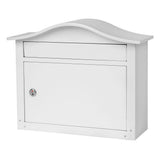 Saratoga Black Wall-Mount Lockable Mailbox - Super Arbor