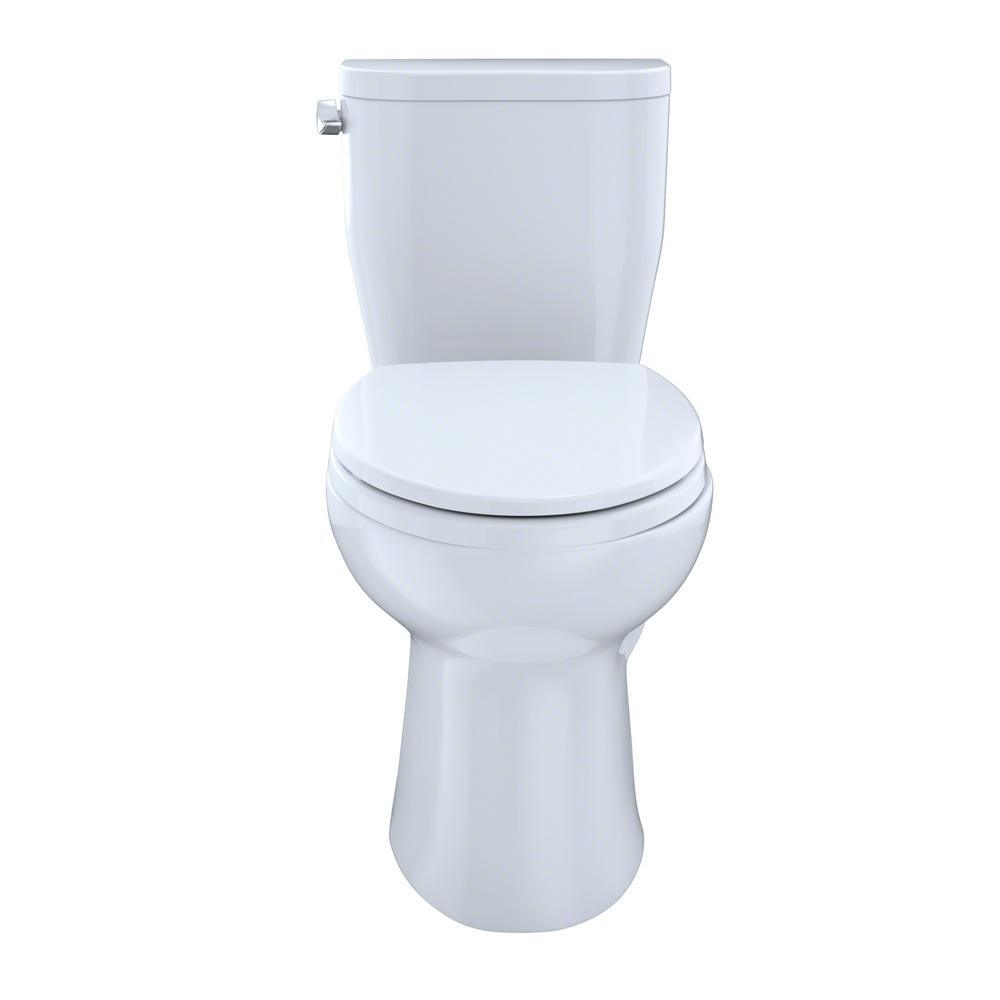 Entrada 2-Piece 1.28 GPF Single Flush Elongated Toilet in Sedona Beige - Super Arbor