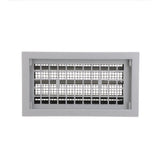 16 in. x 8 in. Automatic Foundation Vent in Gray (Carton of 10) - Super Arbor